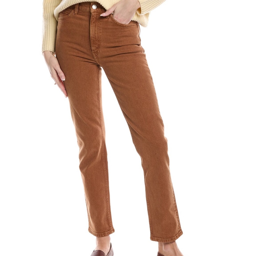 RE/done jeans 70’s straight washed terra cotta jeans, size 26